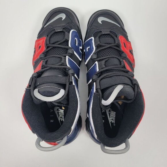 Nike Air More Uptempo Youth Red Black Sneakers DM0017-001 US Size 6Y - Picture 5 of 8